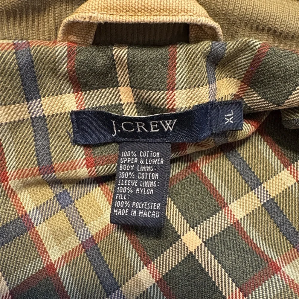 Vintage 90s Barn Coat J. Crew Men's Brown Chore Field Jacket Grunge Distress